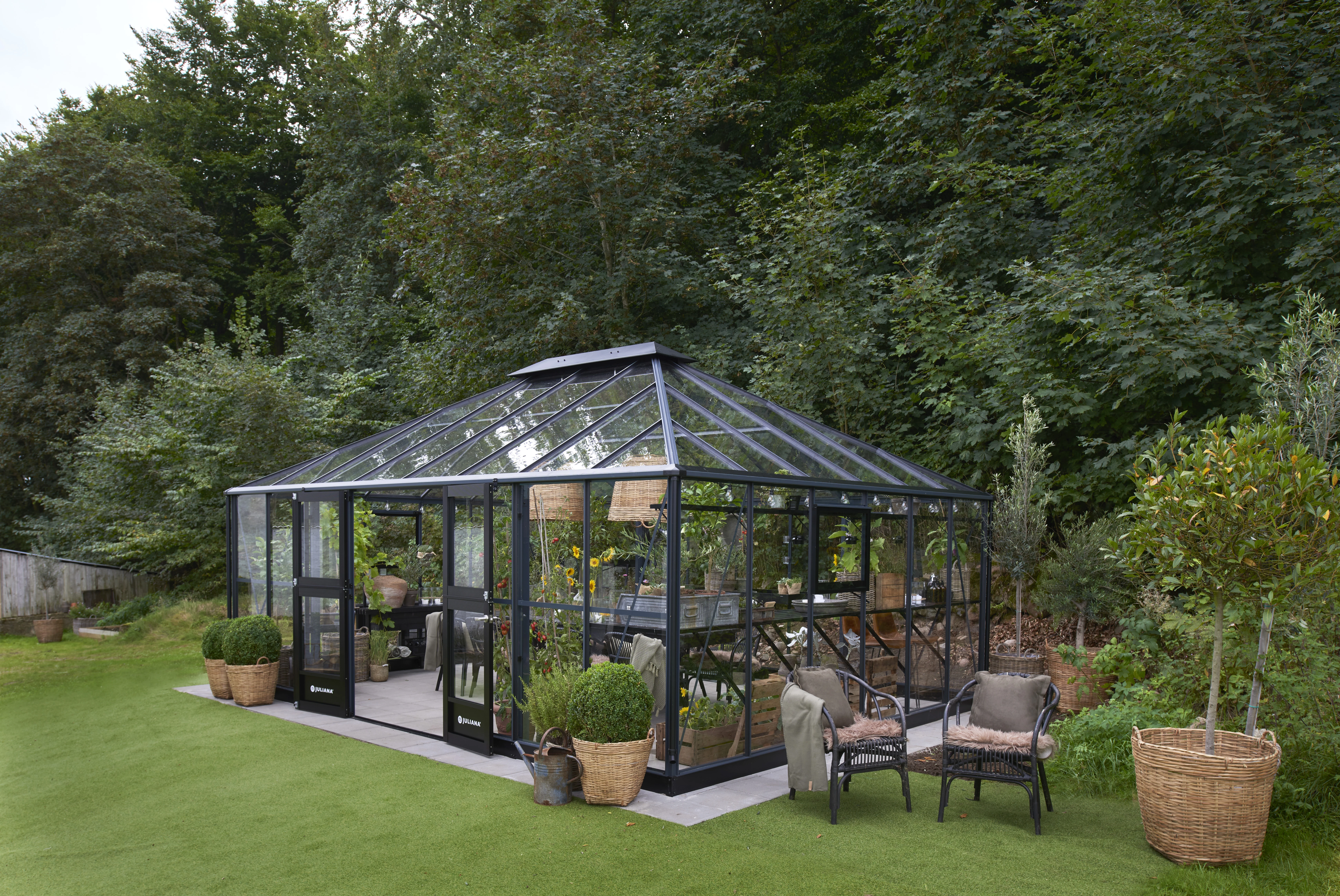 Royal Well Tuinkamer Grand Oase 25,6 m2 Antraciet - Afbeelding 13